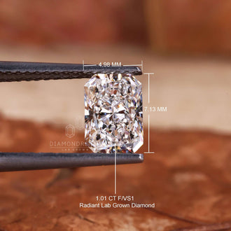 Radiant cut diamond is perfect for custom rings.