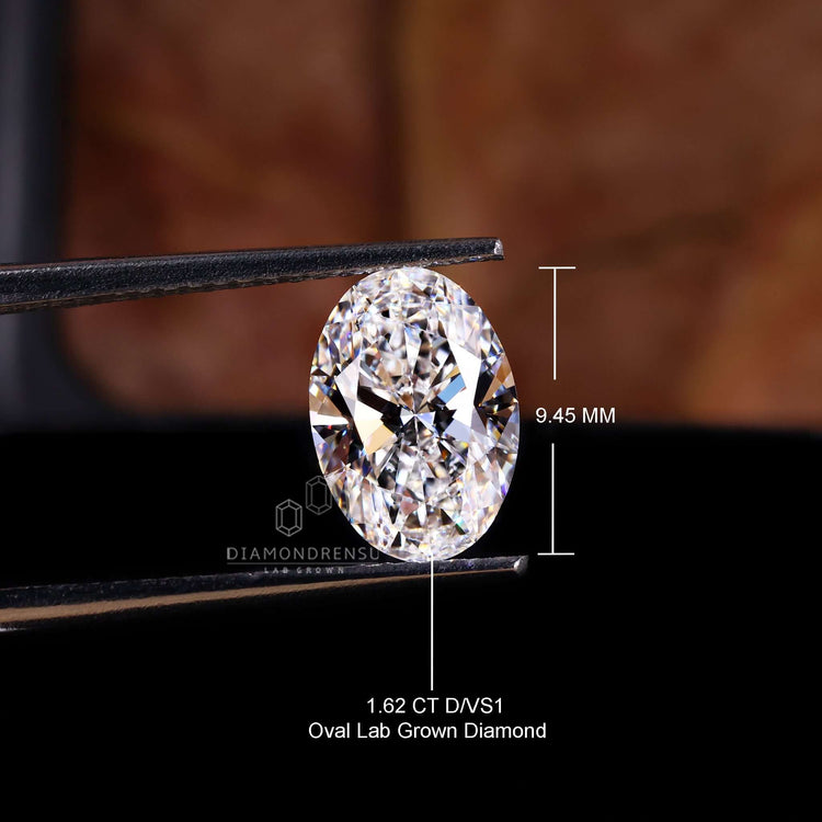 1.62 carat oval diamond can be used in rings, earrings, or bracelets.