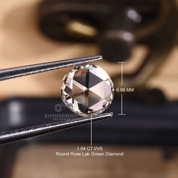 Rose cut loose diamond by Diamondresnu weighs 1 carat.