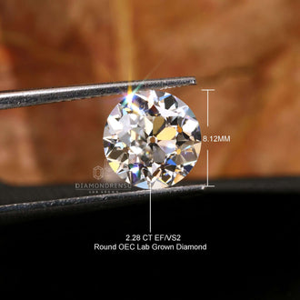 Old European cut diamond offered in lab grown loose diamond format.