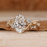IGI certified lab grown diamond in a handmade ring.