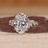 IGI certified oval lab grown diamond ring by Diamondrensu.