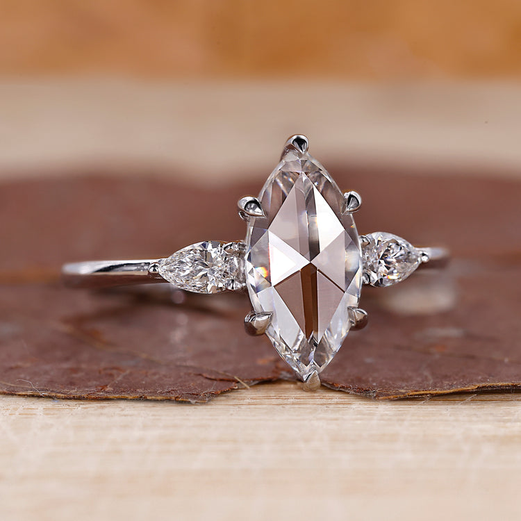 Marquise Rose Cut Ring featuring a beautifully handcrafted design.