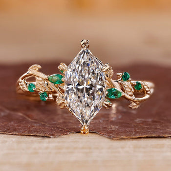 Dutch marquise ring with unique design.