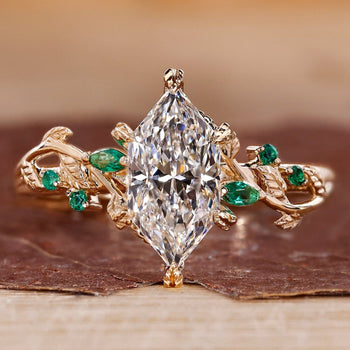 Dutch marquise ring with unique design.