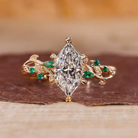 Dutch marquise ring with unique design.