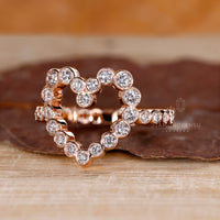 Custom diamond ring crafted in handmade jewelry style.