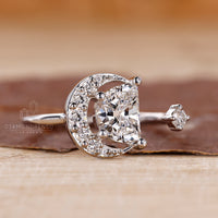 Prong setting ring featuring a custom diamond from Lab Grown Diamond.