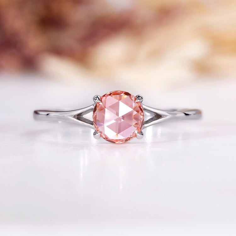 Rose cut diamond ring showcasing vintage-inspired elegance and timeless beauty.
