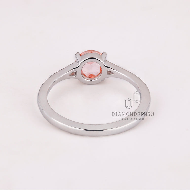 Solitaire engagement ring crafted with precision for a timeless and elegant statement.