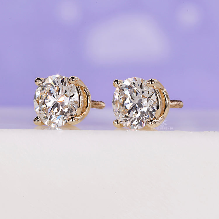 Sophisticated diamond earrings studs for a classic appeal.