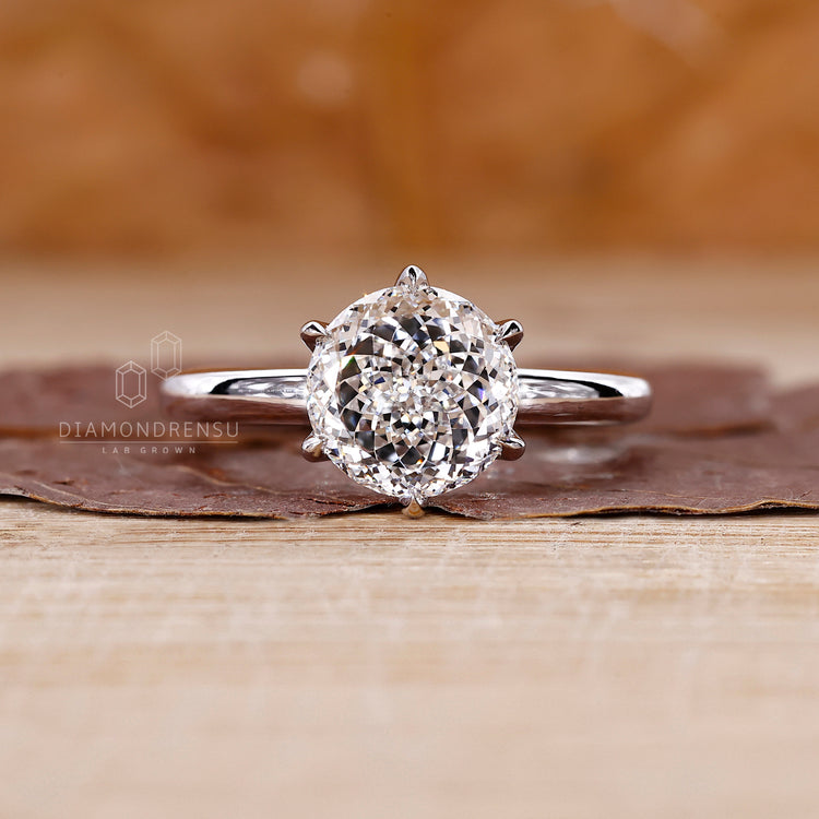 White gold diamond ring designed for a modern look.