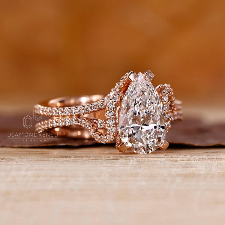 IGI certified with handmade ring.