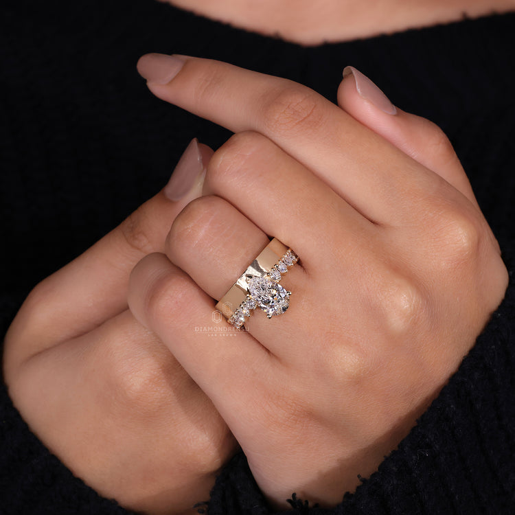 Lab Grown Diamond set in a handmade ring for eco-conscious buyers.