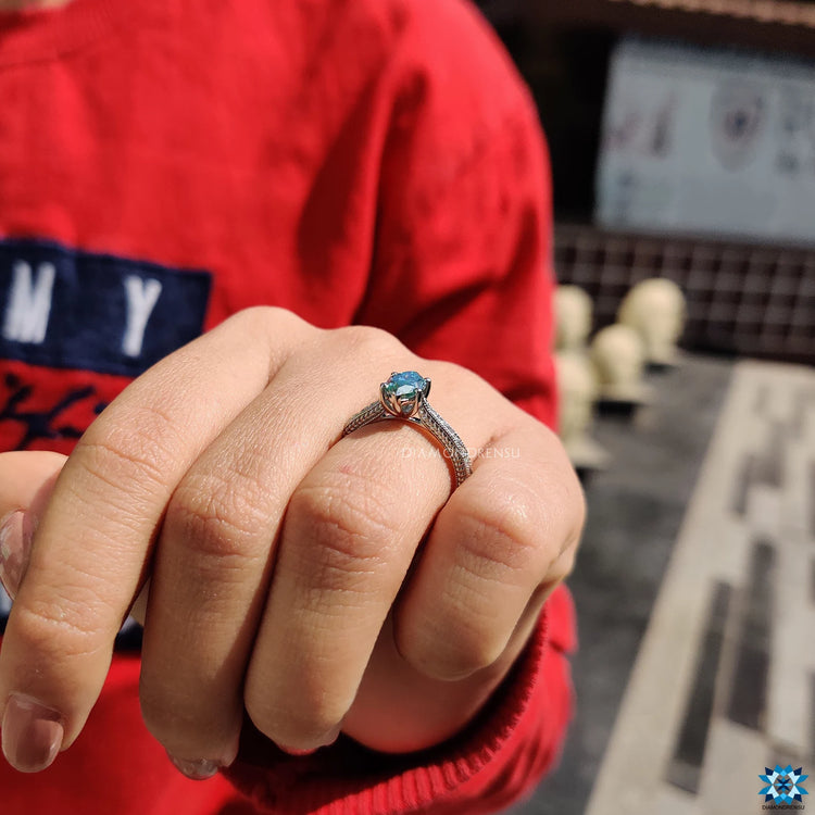 Prong setting ring crafted for security and style.