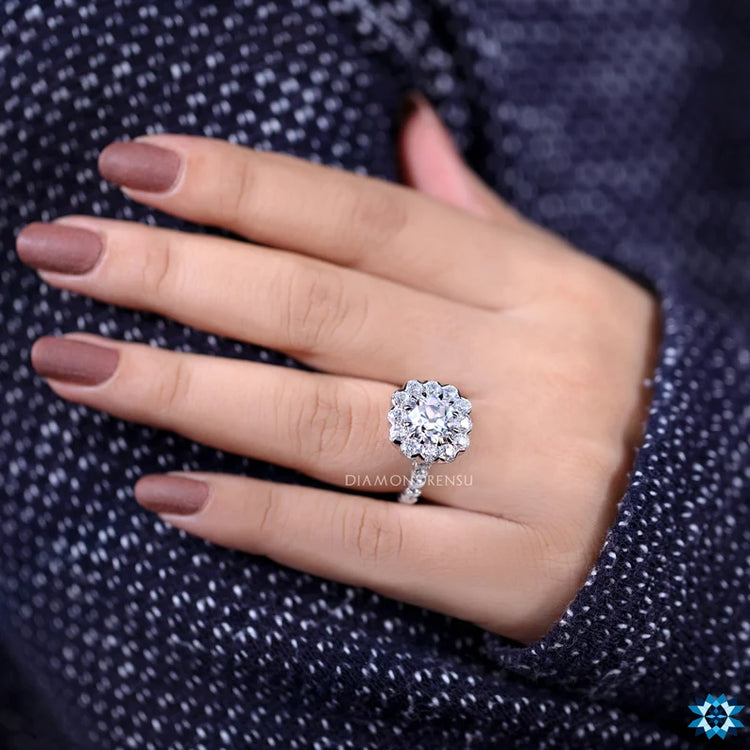 Radiant white gold engagement ring showcasing timeless elegance