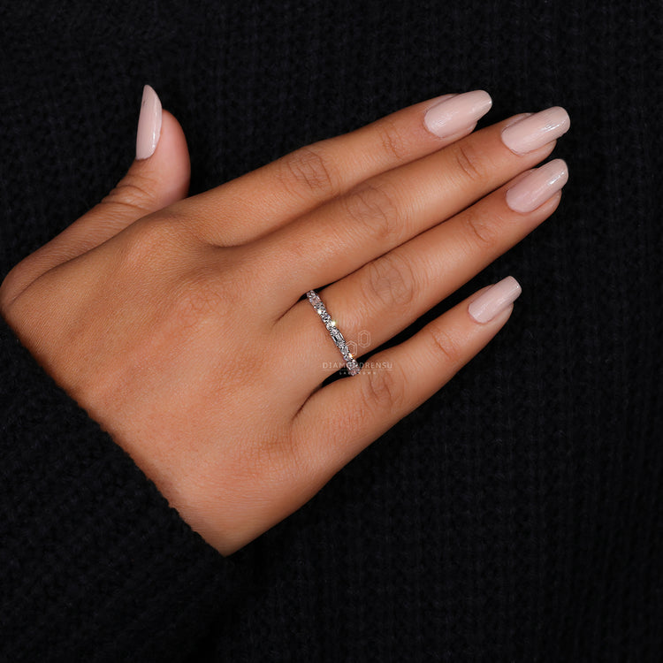 White Gold Wedding Band crafted for lasting beauty.