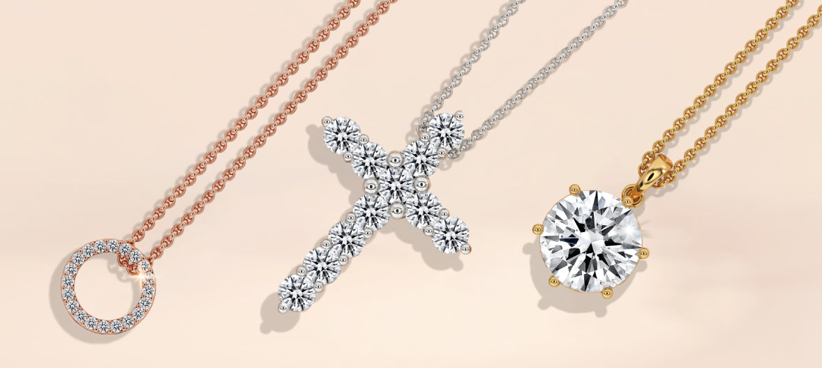 lab grown diamonds pendants for gifts