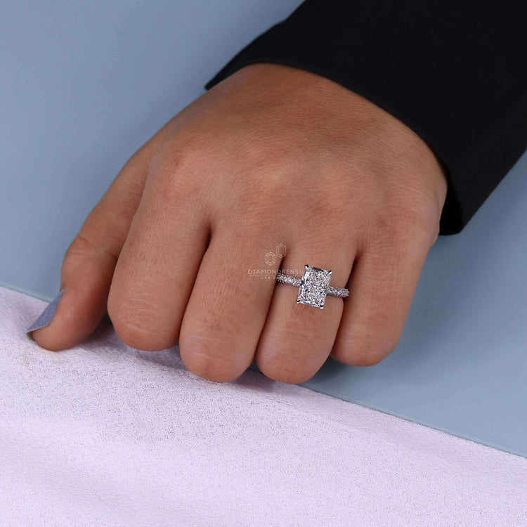 lab created diamond ring