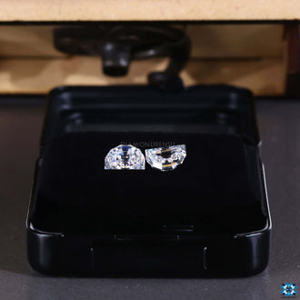 Half Moon Step Cut listed under moissanite stones for custom jewelry use.