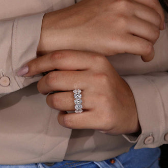 lab created diamond band