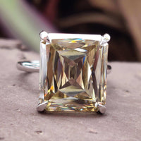 Moissanite Solitaire Ring with delicate craftsmanship.