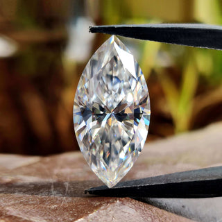 Marquise moissanite brilliant marquise cut.