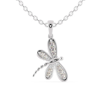 The butterfly pendant offers a delicate and elegant design.