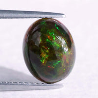 Opal gemstone shown as 1.88 carat Ethiopian opal in oval cut from Diamondresnu gemstone collection.
