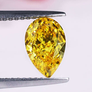 Pear cut diamond lab grown diamond loose stone.
