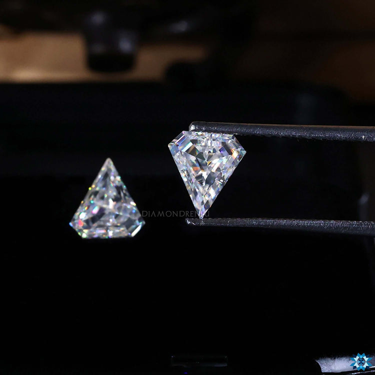 Moissanite Stones listed in Diamond Cut style for unique settings.