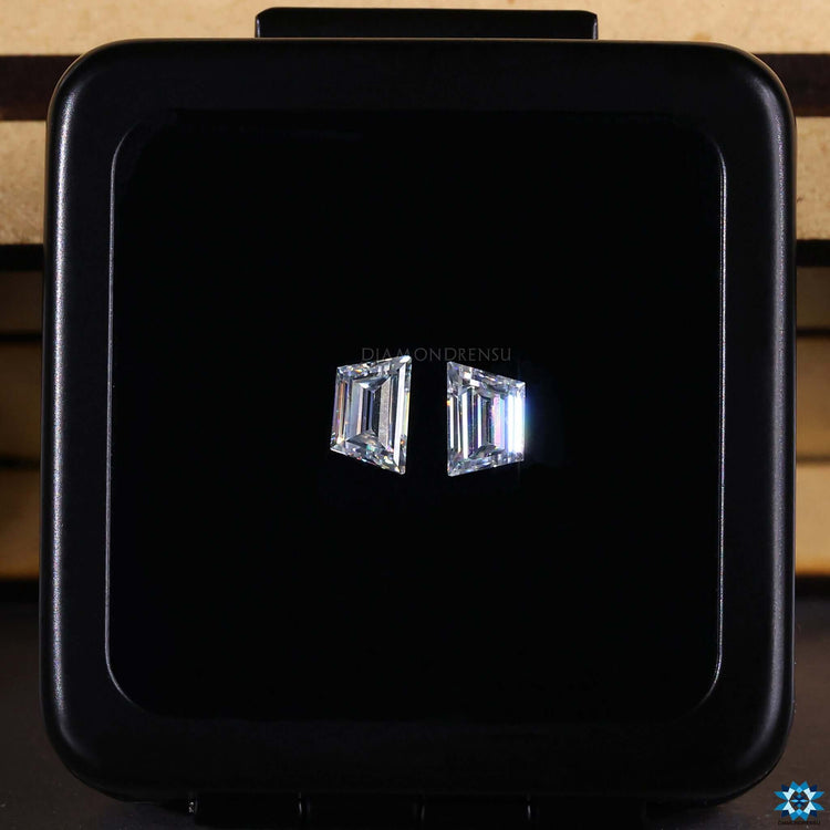 Moissanite stones offered in Trapezoid Cut with 0.50 to 4.0 TCW size.