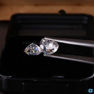 Loose Moissanite Pair perfect for custom stud earrings.