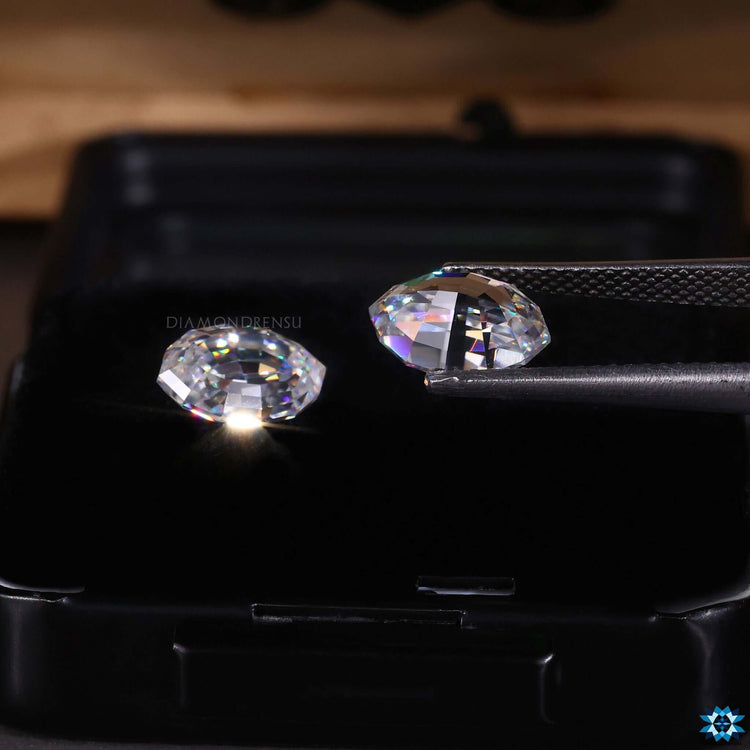 3.5 carat Moval Step Cut moissanite loose stones.