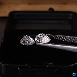 Heart Step Cut Moissanite stones from Diamondresnu.