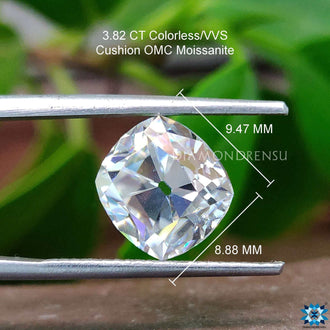 Cushion OMC Cut Moissanite available in Moissanite loose stones perfect for rings or pendants.