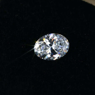 Lab grown oval diamond with 0.40 carat diamond size.