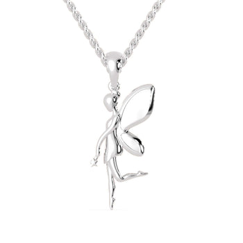 The angel pendant gold offers a sleek, elegant design.