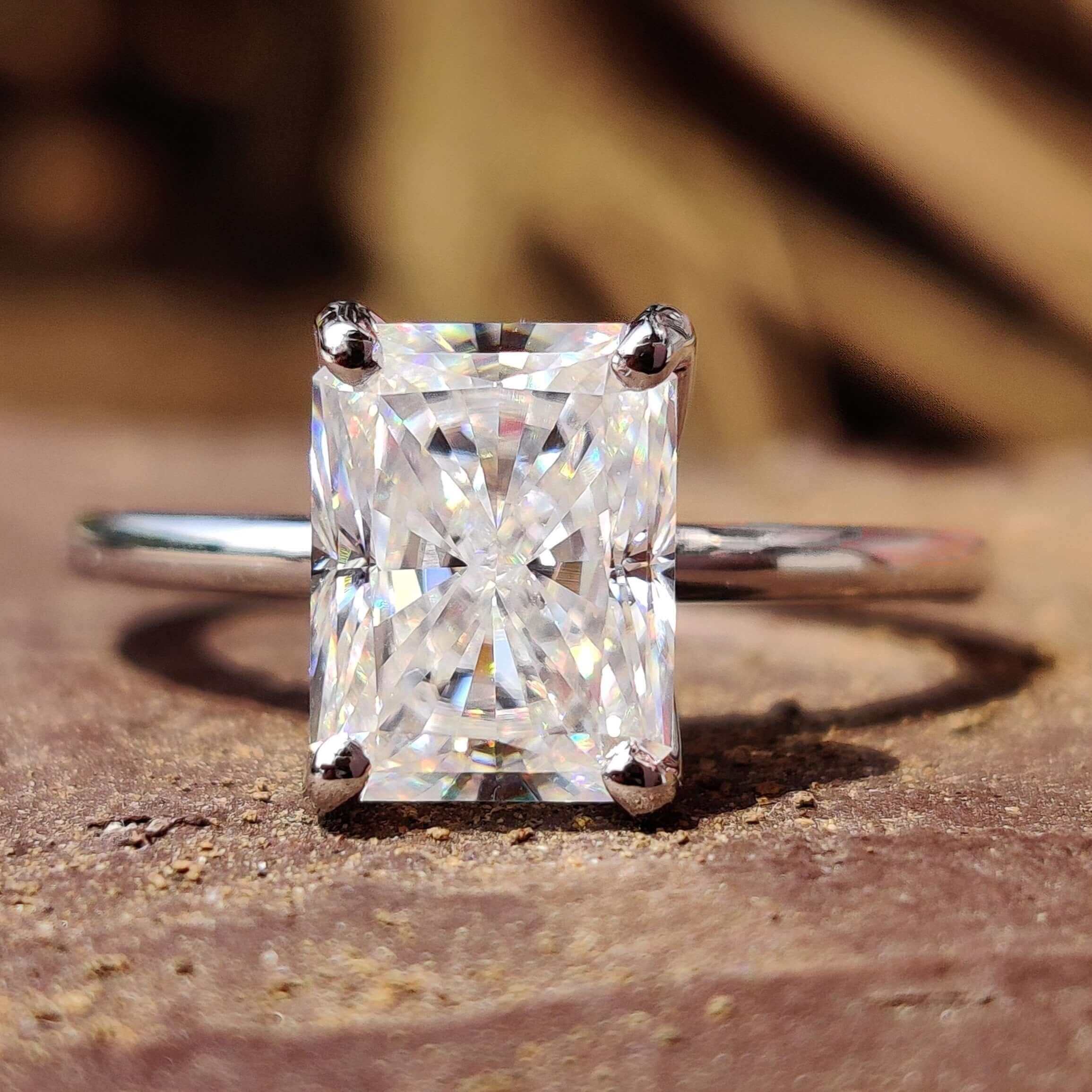 Anello Radioso 9 Ct Con Baguette Zirconi – Argento 925 – Taglia 11 – Our Secret Jewelers - Foto 4