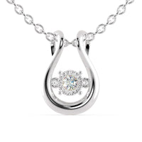 The diamond pendant adds a classic and elegant touch.