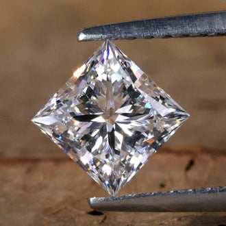 Princess cut diamond 1 carat lab grown diamond.