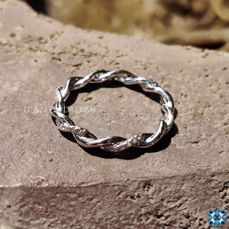 moissanite wedding bands - diamondrensu