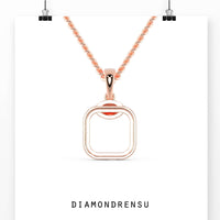 The gold pendant bail adds a polished, refined finish.