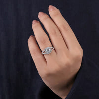 cushion cut lab grown diamond ring