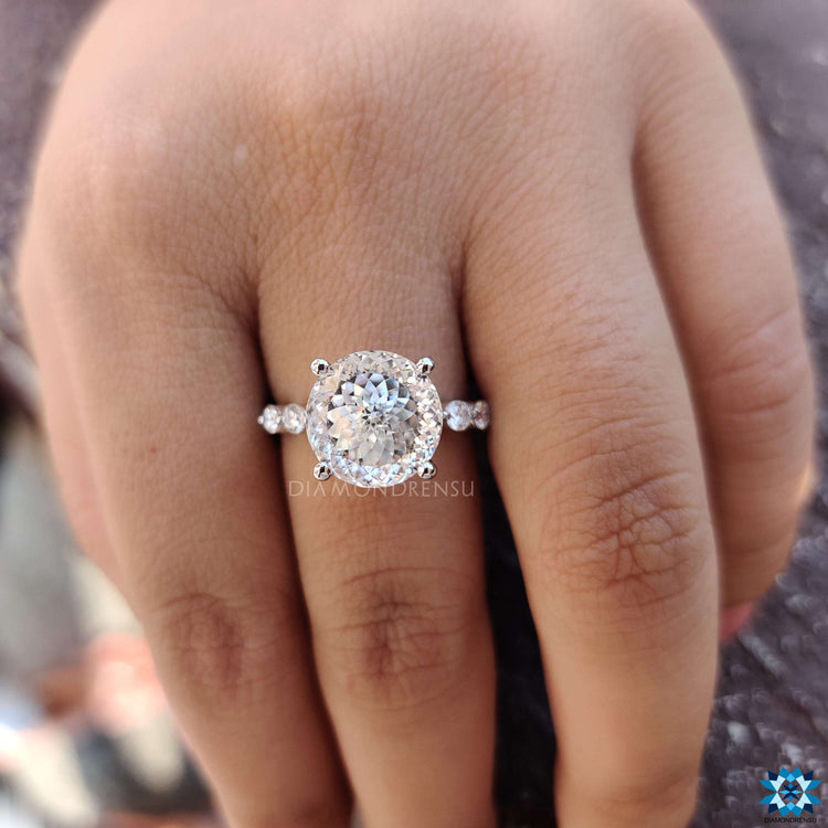 moissanite engagement rings - diamondrensu