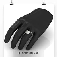 Bypass wedding ring sets with lab grown diamonds, handmade jewelry.