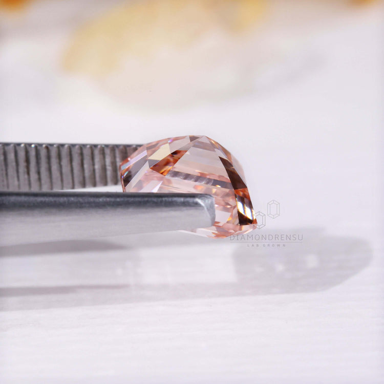 Lab grown pink diamond loose stone for sale.