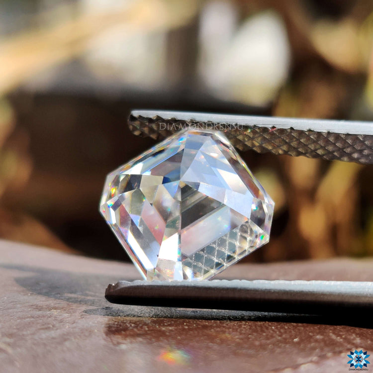 Moissanite stone loose asscher cut moissanite.