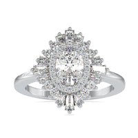 Vintage diamond cluster ring featuring timeless elegance and unique design.
