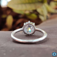 Moissanite rings solitaire crafted for modern elegance.